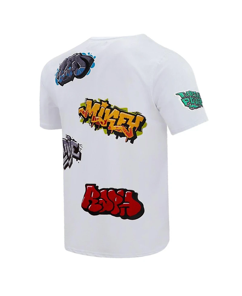Men's and Women's Freeze Max White Teenage Mutant Ninja Turtles Defenders of Nyc Graphic T-shirt