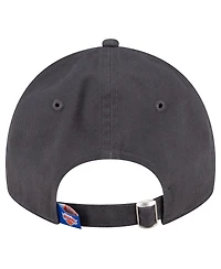 Men's New Era Charcoal New York Knicks Team 2.0 9TWENTY Adjustable Hat