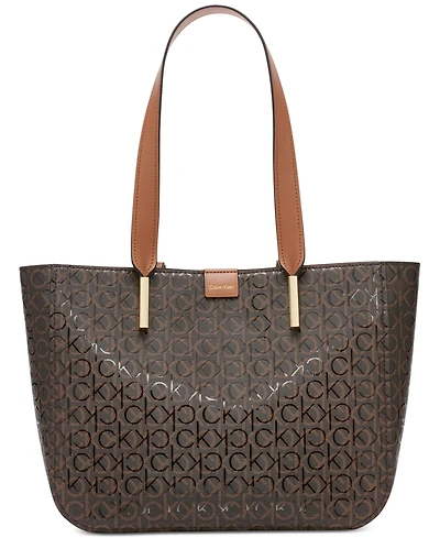 Calvin Klein Audrey Signature Medium Tote Bag