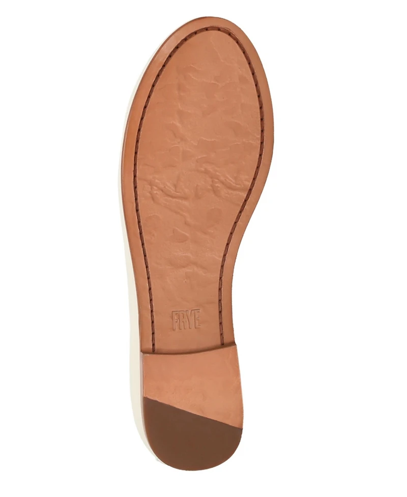 Frye Women's Carson Leather Ballet Flats - White