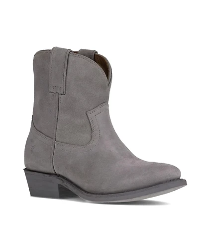 Frye Women's Billy Short Western Leather Booties - Blue Ash