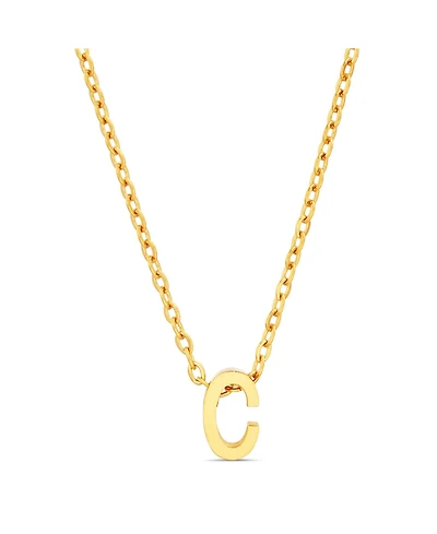 kensie Gold-Tone Letter Initial Pendant Necklace