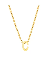 kensie Gold-Tone Letter Initial Pendant Necklace