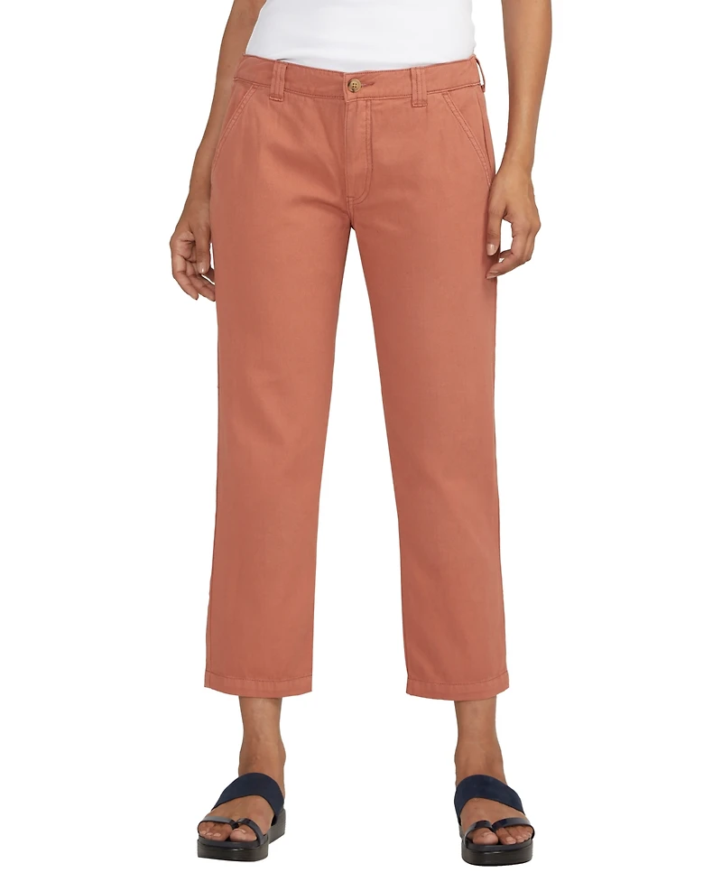 Jag Women's Chino Tailored Cropped Pants
