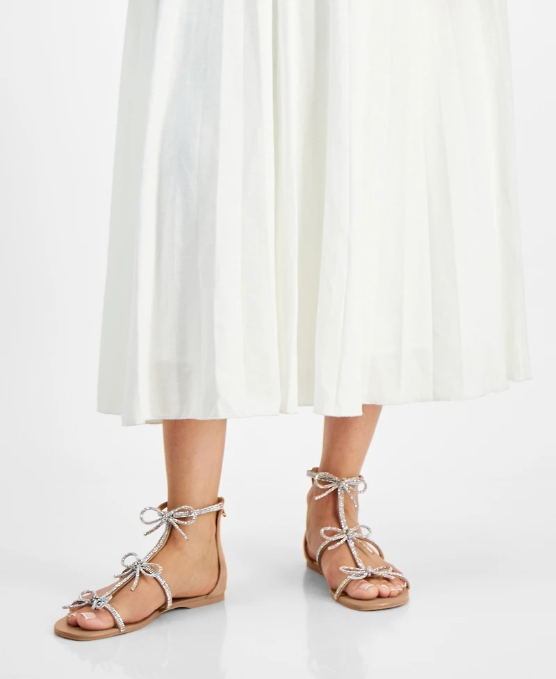I.n.c. International Concepts Women's Gertrudis Bow Flat Sandals, Created for Macy's
