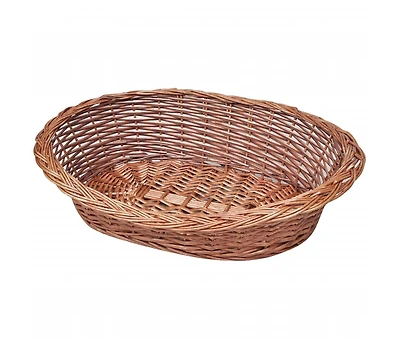 vidaXL Willow Dog Basket/Pet Bed Natural 27.6"