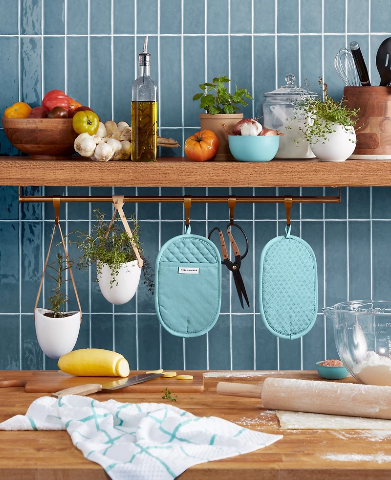 KitchenAid Asteroid Cotton Pot Holder, 2Pk, 6.5" x 10"