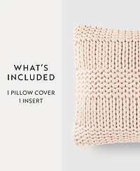ienjoy Home Cozy Chunky Knit Decorative Pillow, 20" x
