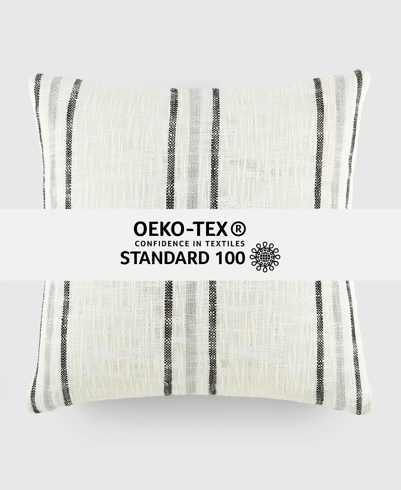 ienjoy Home Striped Yarn Dyed Decorative Pillow, 20" x