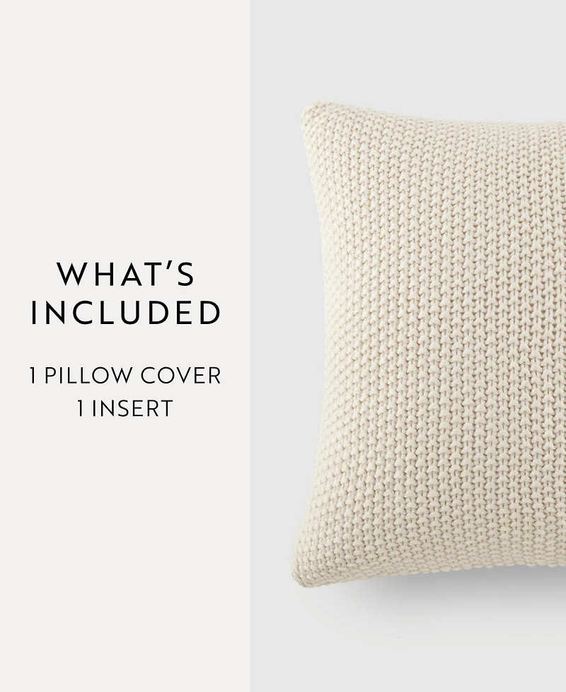 ienjoy Home Stitch Knit Decorative Pillow, 20" x