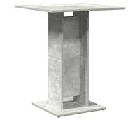 Bistro Table Concrete Gray 23.6"x23.6"x29.5" Engineered Wood