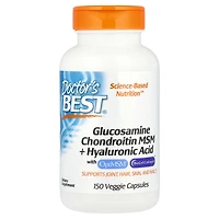 Doctor's Best Glucosamine Chondroitin Msm + Hyaluronic Acid With OptiMSM BioCell Collagen