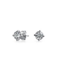 Bling Jewelry Modern Classic Graduated Cubic Zirconia Cz Drop Back And Front Stud Jacket Long Linear Earrings
