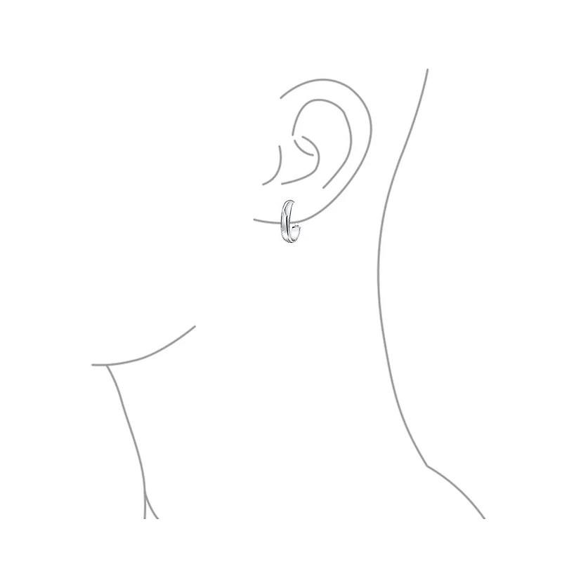 Bling Jewelry Classic Basic Simple Lightweight Clip On Hoop Earrings Non Pierced Ears Sterling Silver .75 Diameter