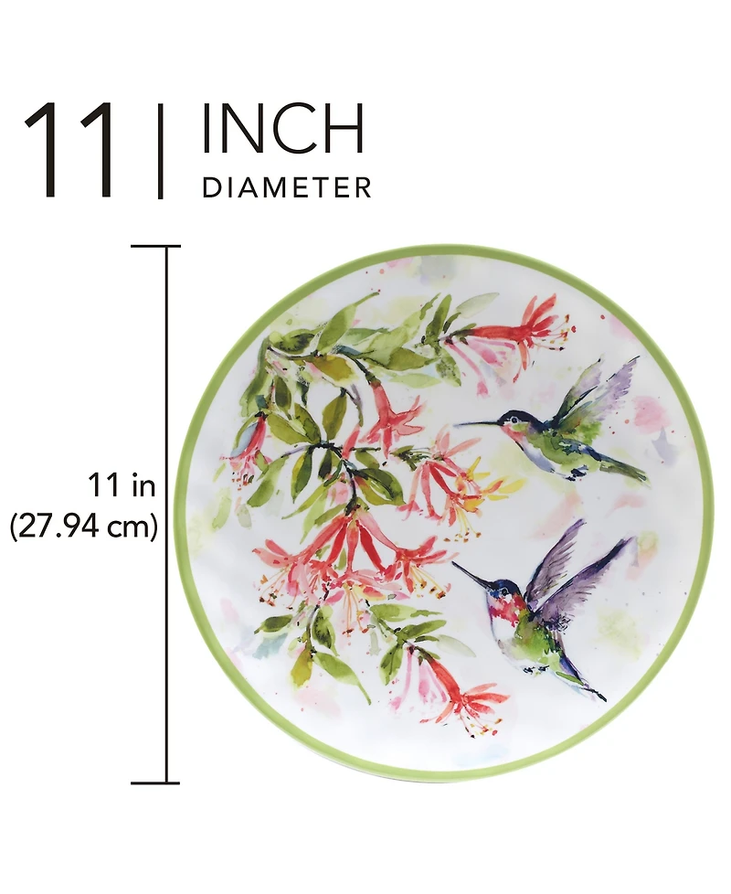 Certified International Hummingbird Dinner Plate 11", Service For 6