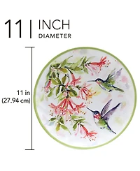 Certified International Hummingbird Dinner Plate 11", Service For 6
