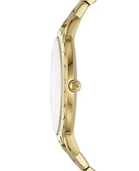 kate spade new york Women's Morningside Scallop Three-Hand Gold-Tone Stainless Steel Watch 38mm, KSW1494