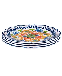 Certified International Flores Set of 4 Dinner Plate 11", Service For 4