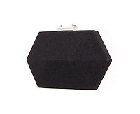 Nina Geometric Metallic Glitter Minaudiere Handbag