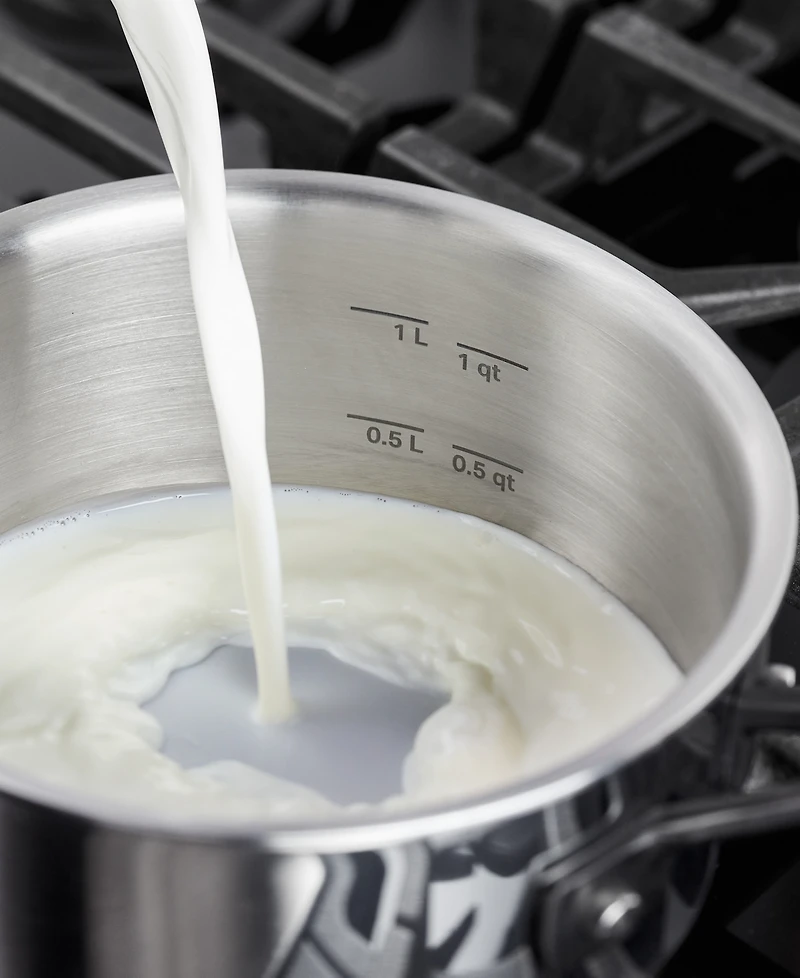 KitchenAid 5-Ply Clad Stainless Steel 1.5 Quart Induction Sauce Pan with Lid