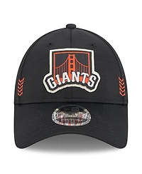 Men's New Era Black San Francisco Giants 2024 Clubhouse 9FORTY Adjustable Hat