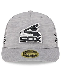 Men's New Era Gray Chicago White Sox 2024 Clubhouse Low Profile 59FIFTY Fitted Hat