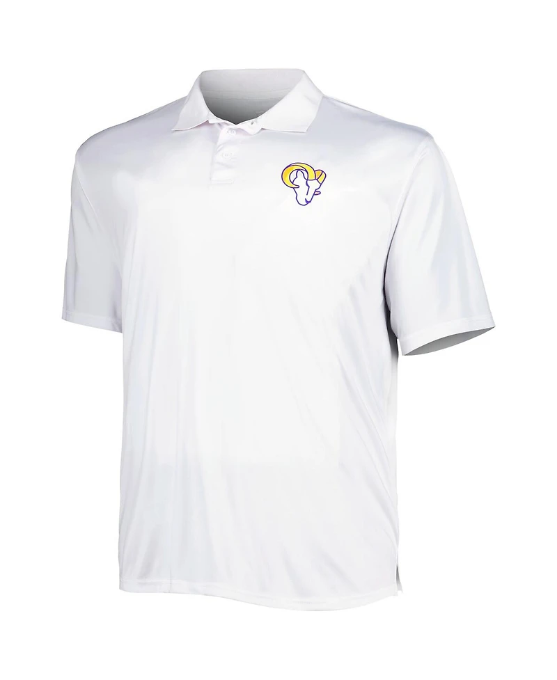 Men's Fanatics Royal, White Los Angeles Rams Solid Two-Pack Big and Tall Polo Shirt Set