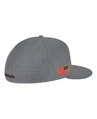 Men's Nike Gray Minnesota Golden Gophers Usa Side Patch True AeroBill Performance Fitted Hat