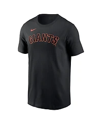 Men's Nike Black San Francisco Giants Fuse Wordmark T-shirt