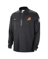 Men's Nike Black Phoenix Suns Authentic Performance Half-Zip Jacket