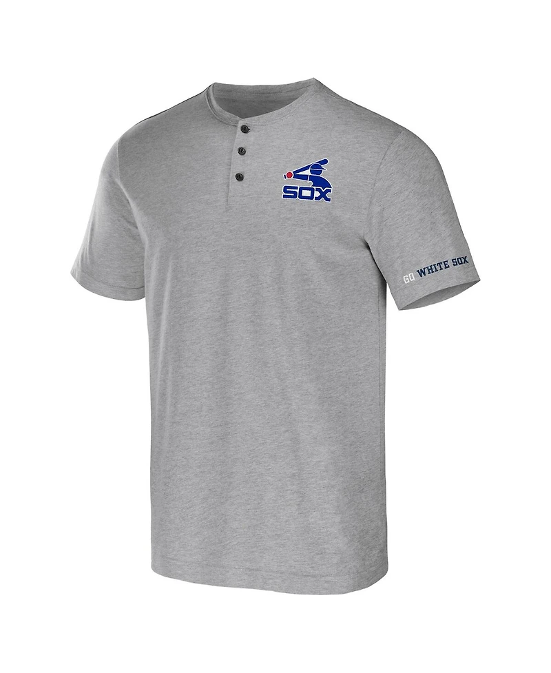 Men's Darius Rucker Collection by Fanatics Heather Gray Chicago White Sox Henley T-shirt