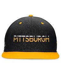 Men's Fanatics Black, Gold Pittsburgh Penguins Authentic Pro Alternate Jersey Snapback Hat