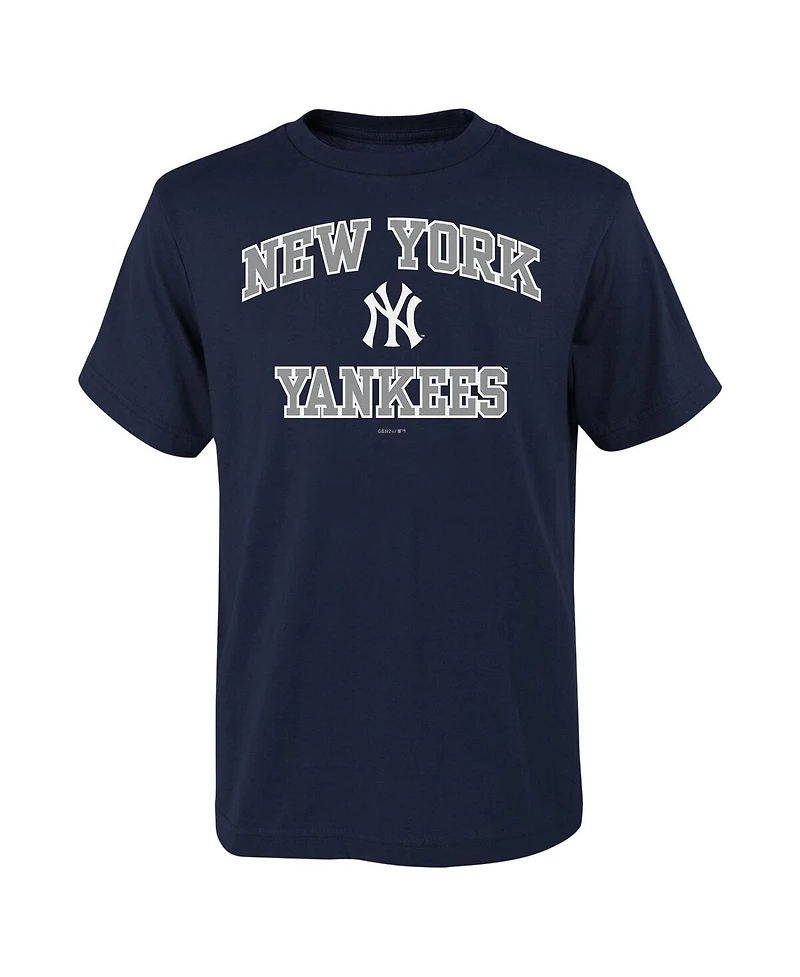 Big Boys Fanatics Navy New York Yankees Heart & Soul T-shirt