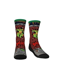 Youth Boys and Girls Rock 'Em Socks Teenage Mutant Ninja Turtles Raphael Breakout Crew Socks