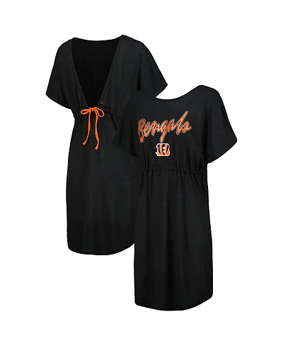 Women's G-iii 4Her by Carl Banks Black Cincinnati Bengals Versus Swim Coverup