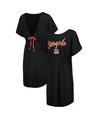 Women's G-iii 4Her by Carl Banks Black Cincinnati Bengals Versus Swim Coverup