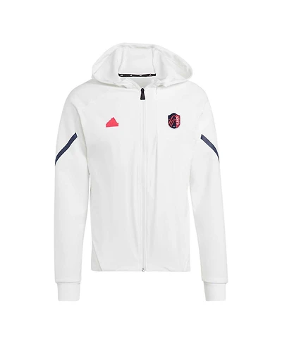 Men's adidas White St. Louis City Sc 2024 Anthem Travel Full-Zip Jacket
