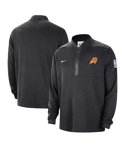 Men's Nike Black Phoenix Suns Authentic Performance Half-Zip Jacket
