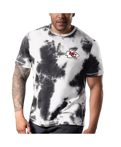 Men's Msx by Michael Strahan Black Kansas City Chiefs Freestyle Tie-Dye T-shirt