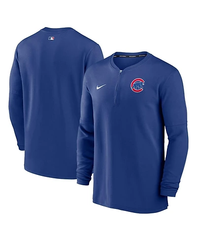 Men's Nike Royal Chicago Cubs Authentic Collection Game Time Performance Quarter-Zip Top