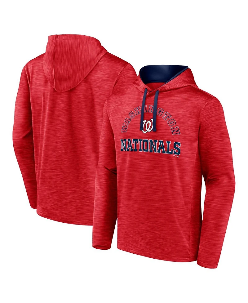 Men's Fanatics Red Washington Nationals Seven Games Pullover Hoodie
