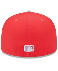 Men's New Era Red, Lavender Chicago White Sox Spring Color Two-Tone 59FIFTY Fitted Hat