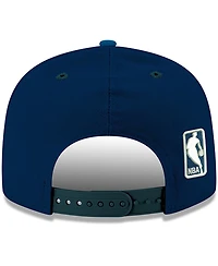 Men's New Era Navy Minnesota Timberwolves Official Team Color 9FIFTY Snapback Hat