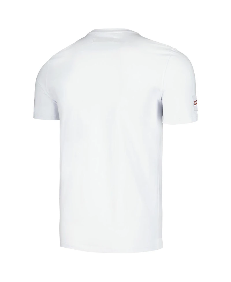 Men's and Women's Freeze Max White The Simpsons Postcards T-Shirt