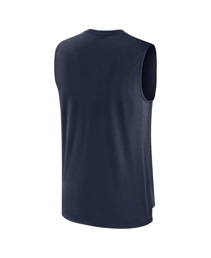 Men's Nike Navy Tennessee Titans Muscle Trainer Tank Top
