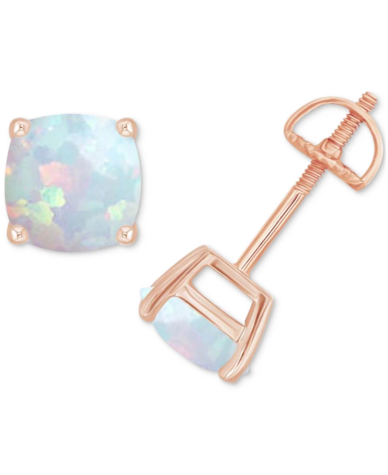 Lab-Grown Opal Screw Back Stud Earrings (3/4 ct. t.w.) Sterling Silver