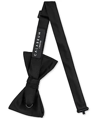 Calabrum Men's Solid Black Pre-Tied Bow Tie