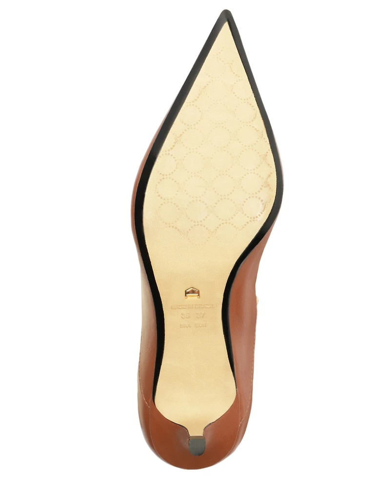 Arezzo Women's The Campaign Low Stiletto Calf Leather Boots