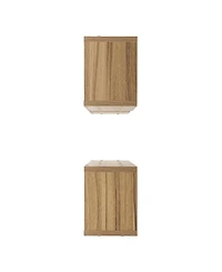 Danya B Bauhaus Floating Geometric Cubby Wall Shelves