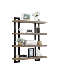 Danya B 4-Tier Floating Bracket Wall Shelf